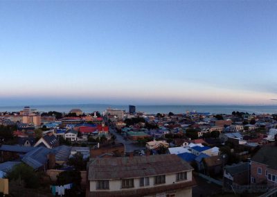 Crépuscule à Punta Arenas