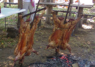 Barbecue d'agneau Magallanico à la braise