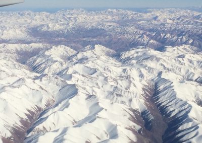 Les Andes un peu avant l'aterrissage à Santiago (©PhilippeFilliatre AFA-2015)