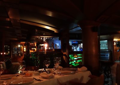 Notre table pour le dîner de despedida au Cap Ducal (F.Richard AFA-2015)