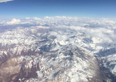 Peu de temps après le décollage de Santiago, nous saluons une dernière fois les Andes (©PhilippeFilliatre AFA-2015)