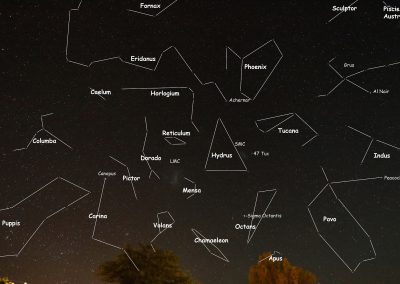 La carte des constellations du ciel austral (©PhilippeFilliatre AFA-2015)