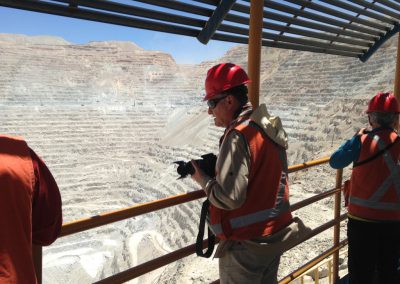 Visitant la mine de cuivre de Chuquicamata