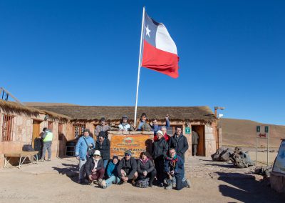 Le groupe AFA-Avril 2018 à l'entrée des geysers d'El Tatio (OZuntini)