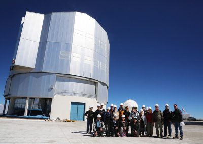 Le groupe AFA-AstroclubVega au VLT ESO Paranal ©Patrick Pelletier accompagnateur AFA-AstroclubVega 2016)