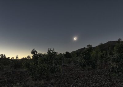 L'éclipse totale dans un décor à la Douanier Rousseau vue par Luc Jamet