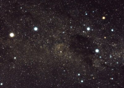 The Southern Crux, Alpha & Beta Centauri by Laurent from the hotel patio (L. Huntzinger)