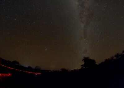 Magellanic Clouds, Milky Way by Luc during the evening at SpaceObs (L.Jamet)