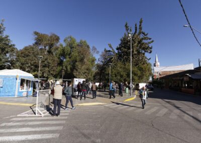 Arrived in Vicuña, walk in the plaza de armas (L.Jamet AFA-Eclipse 2019)